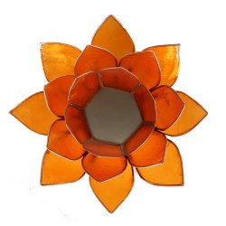lotus sfeerlicht, lotus waxinelicht,Lotus sfeerlicht 7 Chakra's goudrand